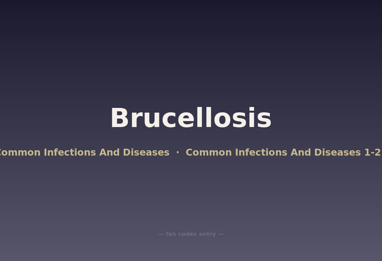 Brucellosis
